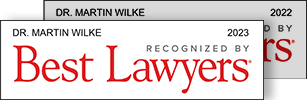 Auszeichnung Best Lawyers 2023 Dr. Martin Wilke